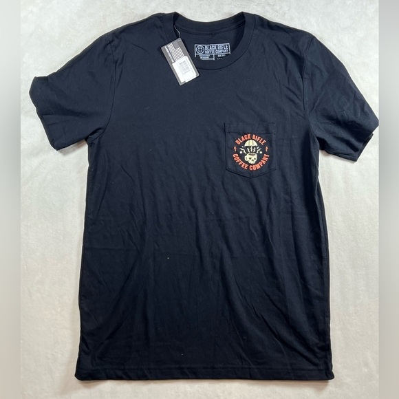 NWT Black Rifle Coffee Company Size Large Short Sleeve T Shirt Pocket Logo C21 - Picture 1 of 8